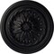Ekena Millwork Wigan Ceiling Medallion, Hand-Painted Steel Gray, 16"OD x 2 1/4"P CM16WGSGS - alternate 1